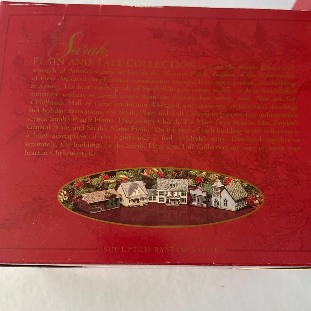 1994 Hallmark Sarah Plain And Tall Collection Maine House Hays Train Station